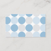 Mod Whale Baby shower Luier Raffle Ticket Informatiekaartje (Achterkant)