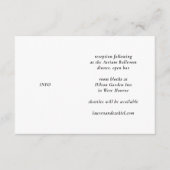 MOD WHITE EN WIJNTULP BRUILOFT INFORMATIEKAARTJE (Voorkant)