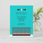 Mod Wieg Uitnodiging (Staand voorkant)