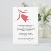 MOD WINE TULP WEDDING INFORMATIEKAARTJE (Staand voorkant)