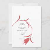 MOD WINE TULP WEDDING KAART (Voorkant)