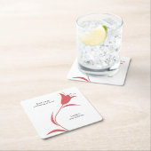 MOD WINE TULP WEDDING KARTONNEN ONDERZETTERS (Insitu)