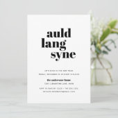 Mod Wish | Uitnodiging Eve-partij nieuwjaar (Staand voorkant)