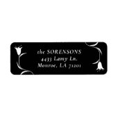 MOD WITTE TULP TULP TROUWRETOURADRES LABEL (Voorkant)