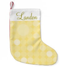 Mod Yellow Polka Dot Kerstmis