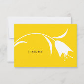 MOD YELLOW TULP WEDDING BEDANKKAART (Voorkant)