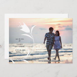 MOD YELLOW TULP WEDDING BEWAAR DE DATUM KAART