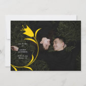 MOD YELLOW TULP WEDDING BEWAAR DE DATUM KAART (Voorkant)