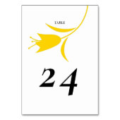 MOD YELLOW TULP WEDDING KAART (Achterkant)