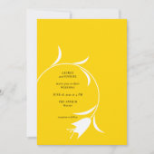 MOD YELLOW TULP WEDDING KAART (Voorkant)