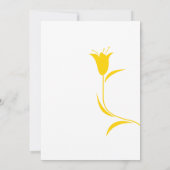 MOD YELLOW TULP WEDDING KAART (Achterkant)