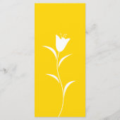 MOD YELLOW TULP WEDDING MENU (Achterkant)