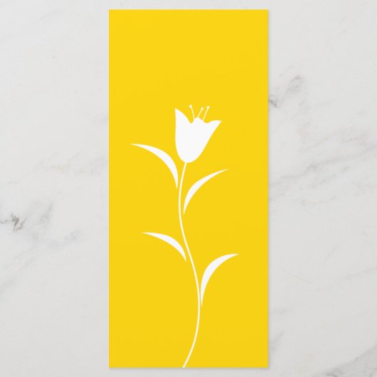 MOD YELLOW TULP WEDDING MENU (Achterkant)