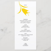 MOD YELLOW TULP WEDDING MENU (Voorkant)
