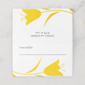 MOD YELLOW TULP WEDDING PLAATSKAARTJE (Buitenkant ongevouwen)