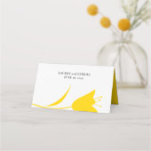 MOD YELLOW TULP WEDDING PLAATSKAARTJE (Achterkant)
