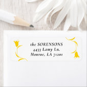 MOD YELLOW TULP Wedding Retour Adres Label (Insitu)
