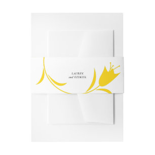 MOD YELLOW TULP WEDDING UITNODIGINGEN WIKKEL