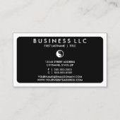 Mod Yin Yang (kleur aanpasbaar) Visitekaartje (Achterkant)