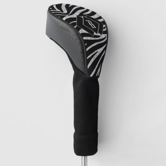 Mod Zebra Print Monogramed Golfheadcover (Schuin)