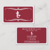 Mod Zeemeermin (kleur aanpasbaar) Visitekaartje (Voorkant / Achterkant)