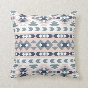 Mod Zuidwest Geometrisch Navy Blush Kussen