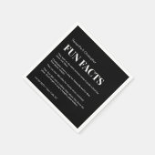 Mod zwart en wit Aangepast leuk feitenoverzicht We Servet (Hoek)