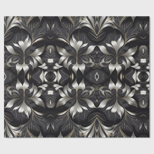 Mod Zwart Wrapping Paper Roll Cadeaupapier (Vlak)