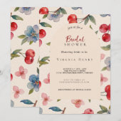 Moda Coquette Cherry en una gran ducha de novia Kaart (Voorkant / Achterkant)