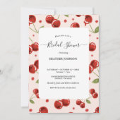 Moda Coquette Cherry en una gran ducha de novia Kaart (Voorkant)