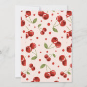 Moda Coquette Cherry en una gran ducha de novia Kaart (Achterkant)