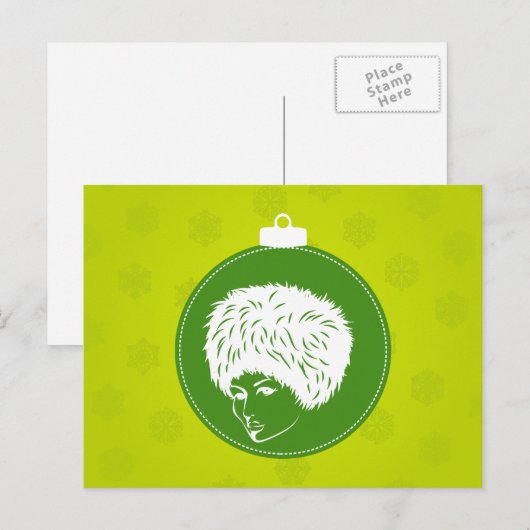 Modachtig Limoen kerstfeest Feestdagenkaart (Voorkant / Achterkant)