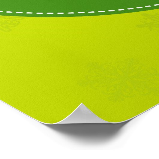 Modachtig Limoen kerstfeest Poster (Hoek)