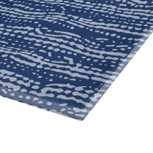 Modder doek Stitch Stripes in Indigo Blue Snijplank (Hoek)