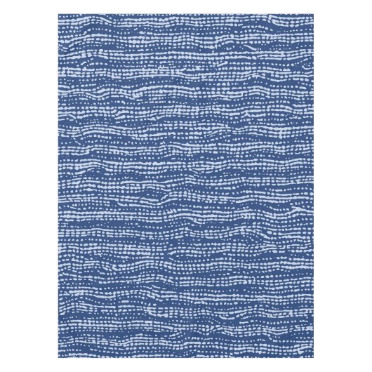Modder doek Stitch Stripes in Indigo Blue Tafelkleed (Voorkant)