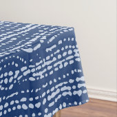 Modder doek Stitch Stripes in Indigo Blue Tafelkleed (Voorbeeld)