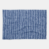 Modder doek Stitch Stripes in Indigo Blue Theedoek (Horizontaal)