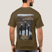 Modder duiken vrouwen bruin T-shirt achterkant (Achterkant)