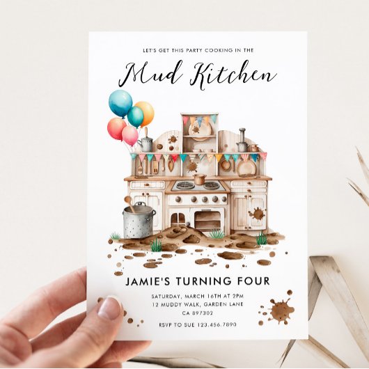 Modder Keuken Verjaardag Uitnodiging