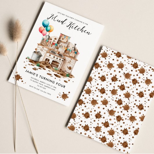 Modder Keuken Verjaardag Uitnodiging
