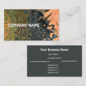 Modder, leisteen, vlam, wit Abstract Visitekaartje (Voorkant / Achterkant)