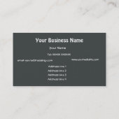 Modder, leisteen, vlam, wit Abstract Visitekaartje (Achterkant)