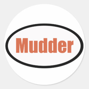 modder ronde sticker