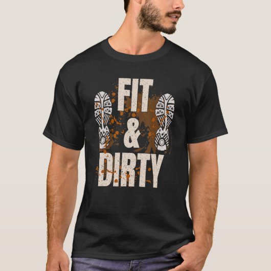 Modder Run Hindernisbaan Dirty Muddy Runner 6 T-shirt (Voorkant)