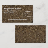 Modder vuil vullen visitekaartje sjabloon (Voorkant / Achterkant)