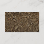 Modder vuil vullen visitekaartje sjabloon (Achterkant)