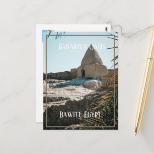 Modderbaksteengebouw, Bahariya Oasis, Egypte Briefkaart