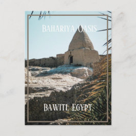 Modderbaksteengebouw, Bahariya Oasis, Egypte Briefkaart