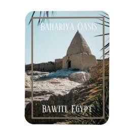 Modderbaksteengebouw, Bahariya Oasis, Egypte Magneet