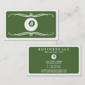 modderbilard (aanpasbare kleur) visitekaartje (Voorkant / Achterkant)